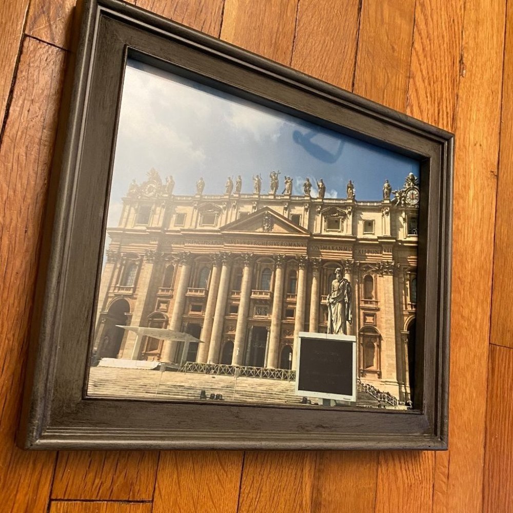 8 x 10 in Photo Picture Frame Grey Wood